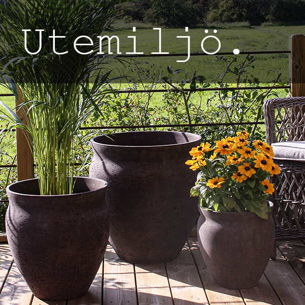 Västanvinden utekrukor terracotta