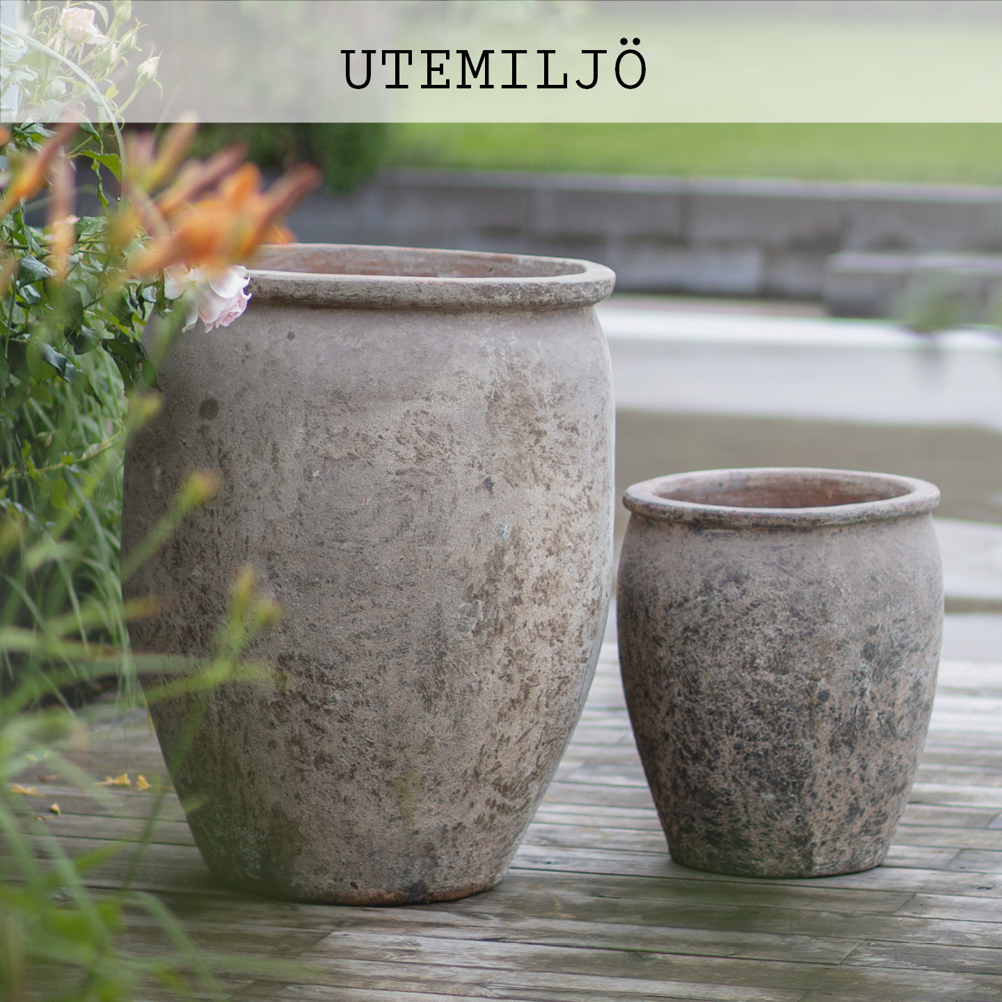 Västanvinden utekrukor terracotta